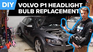 Volvo Headlight Bulb Replacement  DIY C30 S40 and V50 2004  2012 [upl. by Minetta]