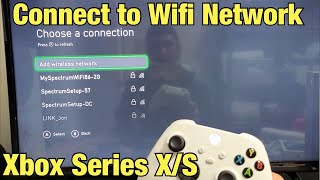 How to Connect to Wifi Network Internet on Xbox Series XS [upl. by Sinnaiy]