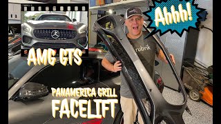 Panamerica Grill Facelift on 2016 AMG GTS  No Bumper Replacement [upl. by Assirram198]