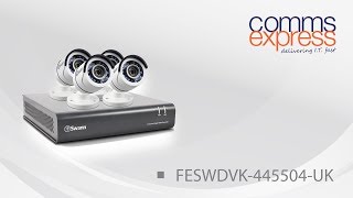 Swann SWDVK445504  4 Channel 4 Camera 1080P CCTV Kit [upl. by Aremmat]