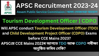 APSC CDPO amp Tourism Development Officer Examination Date [upl. by Rochkind]