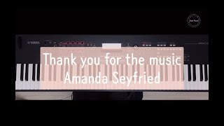 Thank you for the music  Amanda Seyfried  피아노 커버 piano cover [upl. by Berner]