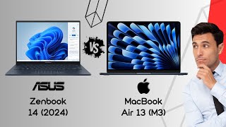 Asus Zenbook 14 2024 vs MacBook Air 13 2024  spec review amp comparison [upl. by Aikem379]