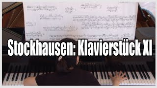 Stockhausen Klavierstück XI ∙ Aya Matsushita  シュトックハウゼン ピアノ曲XI 松下彩 [upl. by Lussier]