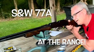 Smith amp Wesson model 77A 22 caliber multi pump air rifle at the range [upl. by Araek606]