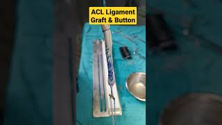 ACL Ligament Graft with Endobutton Implant ✓ acltear aclsurgeryrecovery aclrehab ligamentinjury [upl. by Akemrej929]