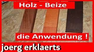 Richtig Holz beizen und färben mit Wasserbeizeeine Anleitung Tipps amp Tricks Tutorial Nr143 [upl. by Eelyac]