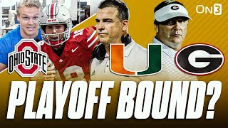 Whos CURRENTLY Making The College Football Playoff  Georgia Miami Ohio State Alabama Tennessee [upl. by Gaultiero905]