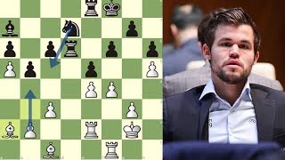 MAGNUS CARLSEN A NIVEL 3000 DE ELO Carlsen vs Grischuk Shamkir Chess 2019 [upl. by Ydnac]