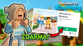 BLOXBURG JE ZDARMA Roblox [upl. by Nomihs]