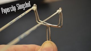 How to Make a Paperclip Slingshot [upl. by Attehcnoc]