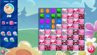 Candy Crush Saga LEVEL 2904 NO BOOSTERS new version🔄✅ [upl. by Ennayhc671]