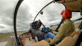 Robinson Helicopter R66 Turbine Full Down Autorotation [upl. by Rialb943]