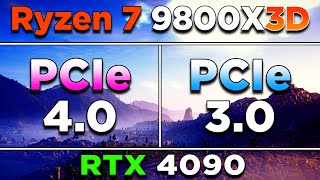 PCIe 40 vs PCIe 30  Ryzen 7 9800X3D  RTX 4090  PC Gameplay Benchmark Tested [upl. by Idolah108]