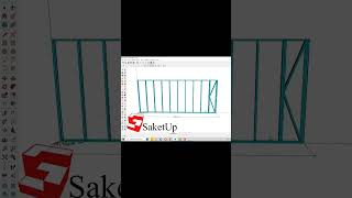 Sketchup Tutorial for Beginners  Rangka Baja  shorts [upl. by Minni]