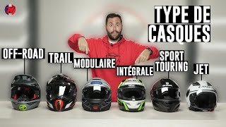 Types de CASQUES MOTO 🧐 Caractéristiques différences et prix 🚨 [upl. by Polivy]