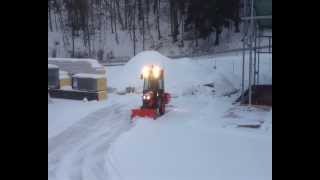 Winterdienst mit Kubota B1620 by SampB Lohnunternehmen [upl. by Irrej]