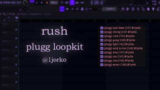 FREE LOOPKIT PLUGG LOOP KIT  quotRUSHquot Mexikodro Stoopidxool Brocasito Kashdami Jaydes [upl. by Adev]