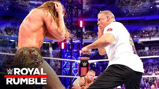 Shane McMahon makes shocking Royal Rumble return Royal Rumble 2022 WWE Network Exclusive [upl. by Aiz]