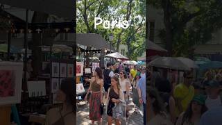 The artists of Place du Tertre SacréCœur Basilica  Montmartre 🇫🇷 Paris paris france montmartre [upl. by Onitnevuj]