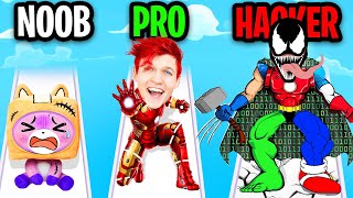 NOOB vs PRO vs HACKER In DOLL DESIGNER NEW LEVELS [upl. by Shevlo646]