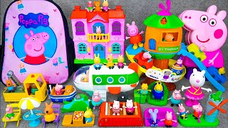 10 Min  satisfying With unboxing Cute Peppa pig Tree Slide Toys playset ASMR  peppa Toys Review [upl. by Carmella]