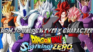 How To Unlock Every Character In Dragon Ball Sparking Zero Everything You Need To Know [upl. by Aneroc]