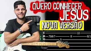 Quero Conhecer Jesus  Alessandro Vilas Boas Versão Deleo na Guitarra  Vídeos Aula Dguide [upl. by Kcirdneked]