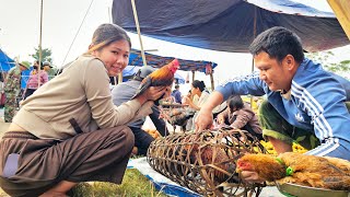 The most beautiful flock of wild chickens in the market sold out in 5 minutes EP247 [upl. by Enyluqcaj441]