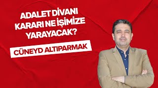 quotAdalet Divanı kararı ne işimize yarayacakquot Cüneyd Altıparmak yazdı✍️ [upl. by Chancey]