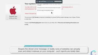 How to remove quotAppleCare Protection Planquot popup scam using Combo Cleaner [upl. by Dorothee]