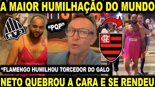 FLAMENGO FAZ TORCEDOR DO ATLETICO PASSAR A MAIOR HUMILHAÇÃO DO MUNDO NETO QUEIMOU A LINGUA E [upl. by Lonne169]