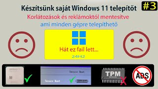 Windows 11 24H2  Készítsünk saját telepítőt 3  Tisztítsuk ki a szemetet vagyis csak félig FAIL [upl. by Merete]