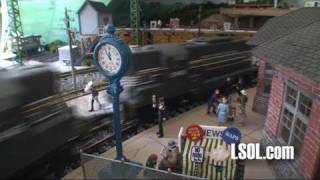 New York Central Model Railroad Layout Tour Amazing Detail in Large Scale [upl. by Elyac]