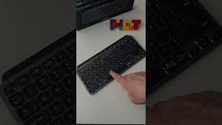 Logitech MX Keys Mini keyboard  backlight demo for illuminated keys [upl. by Oniskey921]