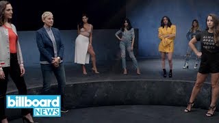 Maroon 5s Girls Like You Cardi B Remix Cameopacked New Video  Billboard News [upl. by Yroger]