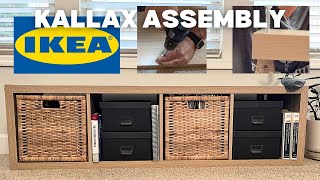 IKEA Kallax Bookshelf Assembly  EASY StepbyStep [upl. by Sotnas754]