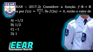 Questões de Matemática Funções  EEAR [upl. by Karry]