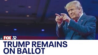 Trump to remain on Illinois ballot [upl. by Viehmann364]