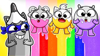 The Naughty Gray Crayon Song 🖍🎨 Find The Color  Kids Songs 😻🐨🐰🦁 And Nursery Rhymes by Baby Zoo [upl. by Aneliram]