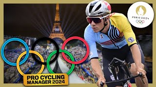 LES JEUX OLYMPIQUES DE PARIS 2024 SUR PRO CYCLING MANAGER [upl. by Notlrahc]