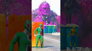 😱 Power Rangers save SpiderMan 😱 gta shorts [upl. by Eiramanin]