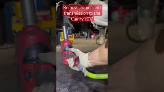 Toyota comry 2017 remove engine and transmission [upl. by Ahseket568]