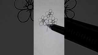 How to draw flowering plant shorts shortvideo art drawing easydrawing [upl. by Leziar976]