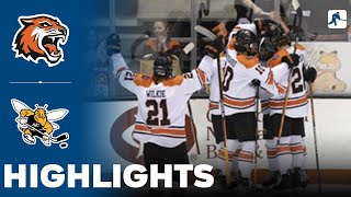 RIT vs American International  NCAA College Atlantic Hockey Final  Highlights  March 23 2024 [upl. by Ecnarwal]