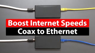 Turn Coax to Ethernet to Boost Speeds  ASUS MA25 MoCA Adapter Review [upl. by Bert]