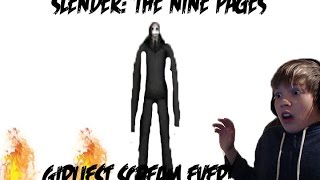 GIRLIEST SCREAM EVER Slender The Nine Pages [upl. by Lebbie336]