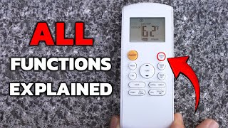 Air Conditioning Mini Split Remote Basic Functions [upl. by Epilif]