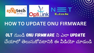 how to update onu firmware From Syrotech netlinkvsol olts [upl. by Yrailih]