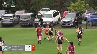 OEFN GRAND FINAL DIV 2 SENIOR WOMEN MONBULK V WOORI YALLOCK [upl. by Hazen900]